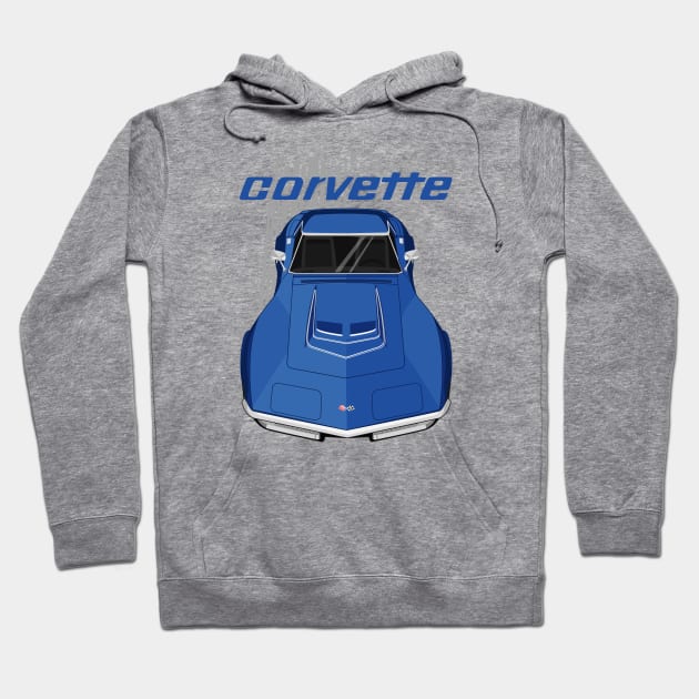 Corvette C3 Blue 1970 Corvette Hoodie TeePublic